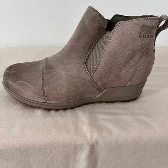 GIFT READY NWOT Sorel Women's Evie Pull on Rain Boot - Omega Taupe, size 10 - Picture 3 of 9